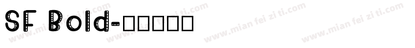 SF Bold字体转换